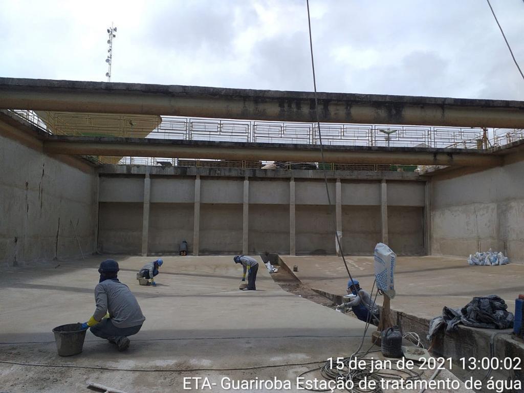 Recuperação Estrutural e Impermeabilização de Estação de Tratamento de Água em Campo Grande - MS