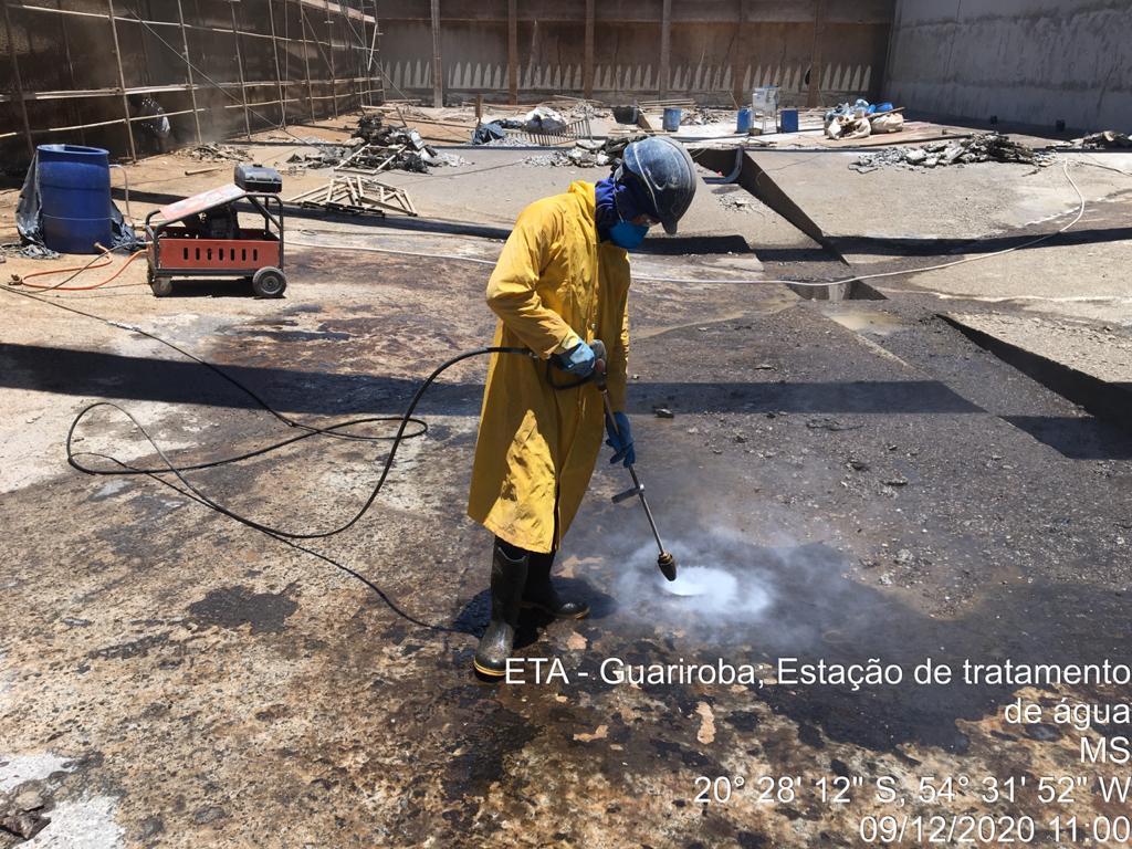 Recuperação estrutural e impermeabilização de ETA em Campo Grande (MS)