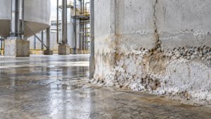 Instalação Industrial e Concreto Deteriorado